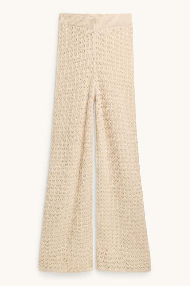 Dames - Broek - beige