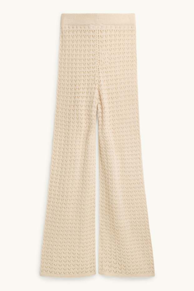 Dames - Broek - beige