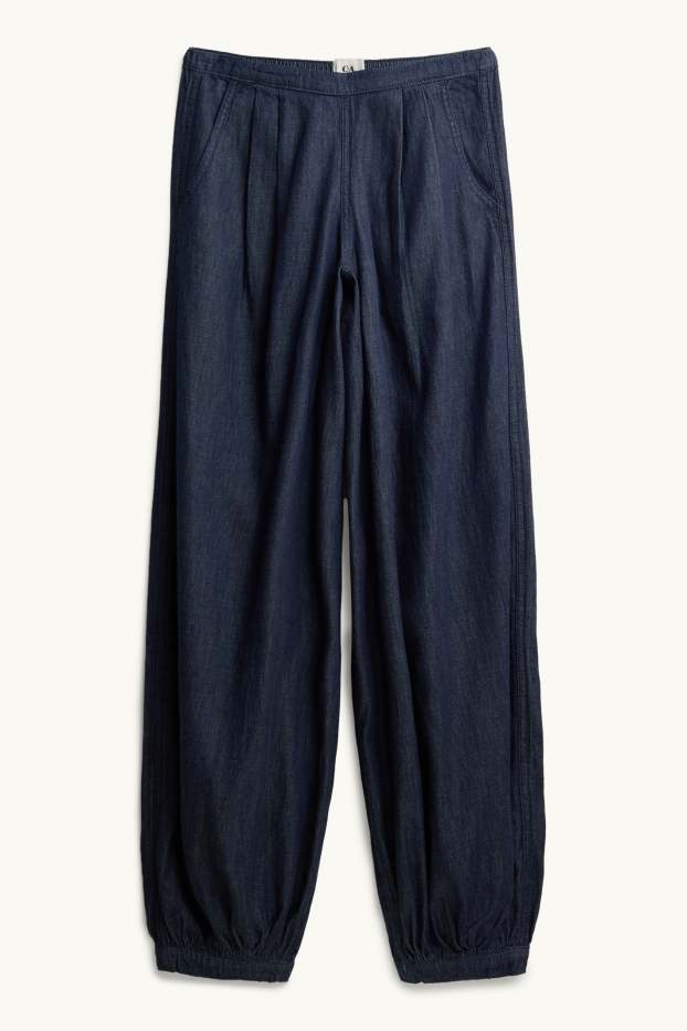 Dona - Balloon Jeans - low waist - blau fosc