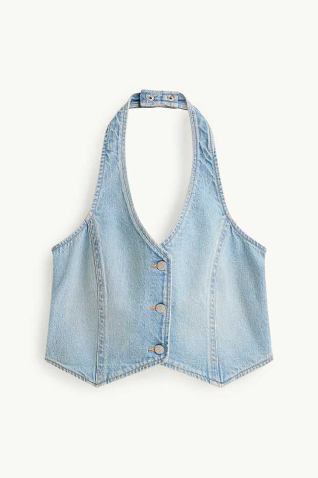 Damen - Jeans-Top - helljeansblau