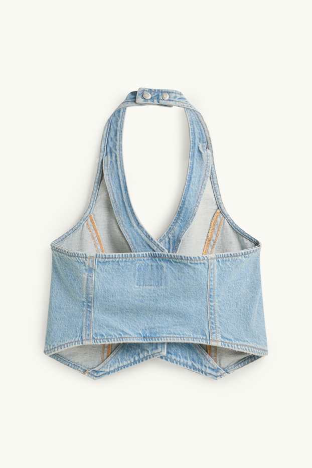 Damen - Jeans-Top - helljeansblau