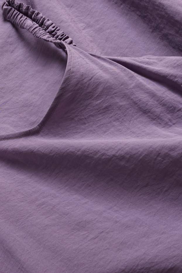 Mujer - Vestido de línea evasé con escote en pico - lila