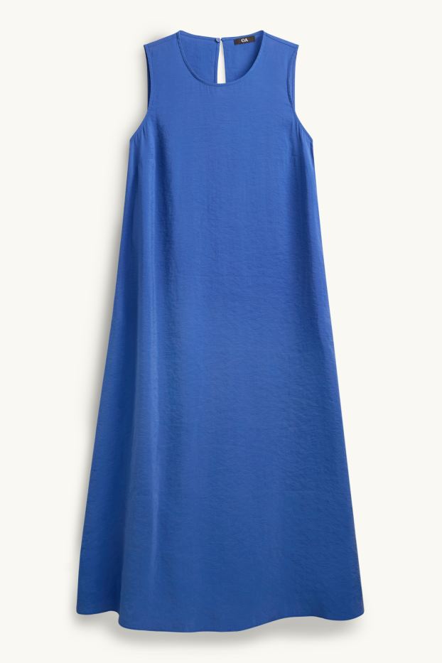 Dames - A-lijn-jurk - met structuur - blauw