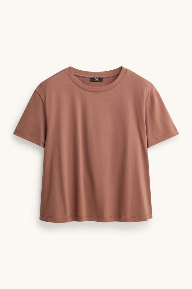 Femmes - T-shirt - regular fit - marron