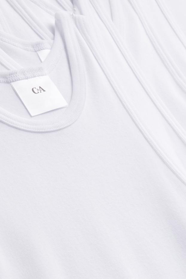 Home - Paquet de 5 - samarreta interior - canalé fi - blanc