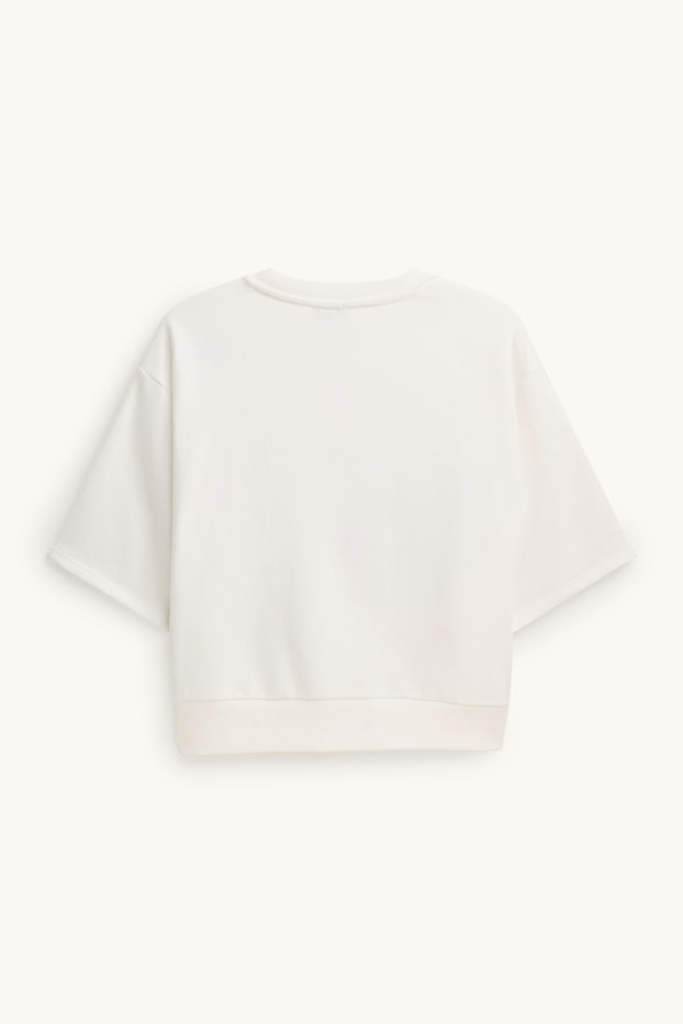 Kobiety - Bluza - w kwiaty - biały