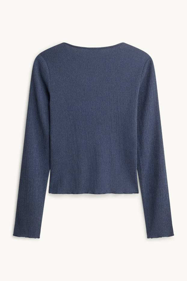 Damen - Langarmshirt - Regular Fit - dunkelblau