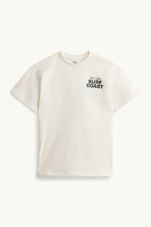 Kinderen: jongens - T-shirt - wit