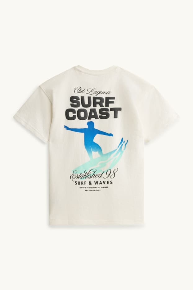 Kinderen: jongens - T-shirt - wit