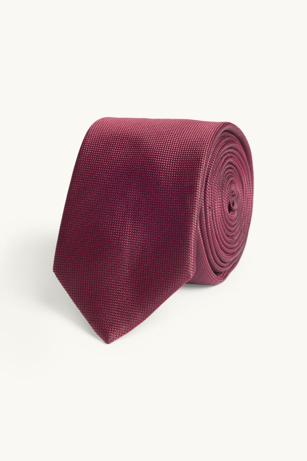 Home - Corbata - vermell fosc