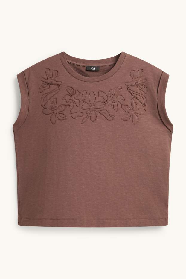 Dona - Samarreta sense mànigues - marró