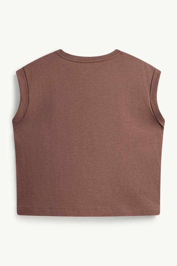 Dona - Samarreta sense mànigues - marró