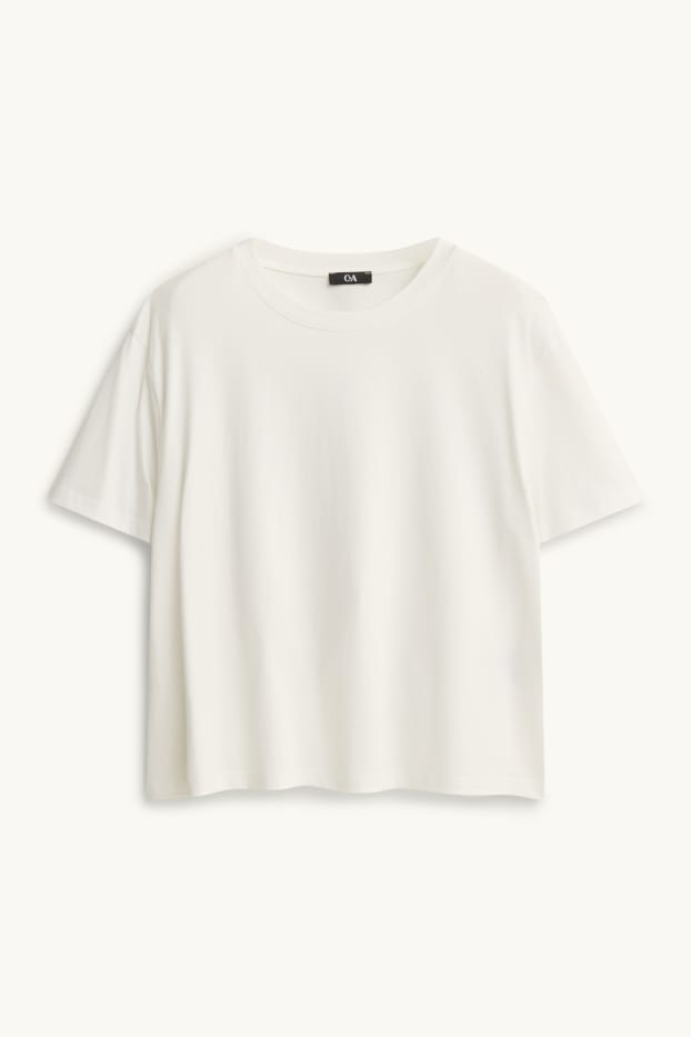 Femmes - T-shirt - regular fit - blanc