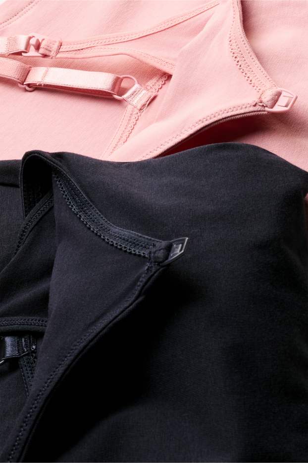 Dames - Set van 2 - voedingstop - roze