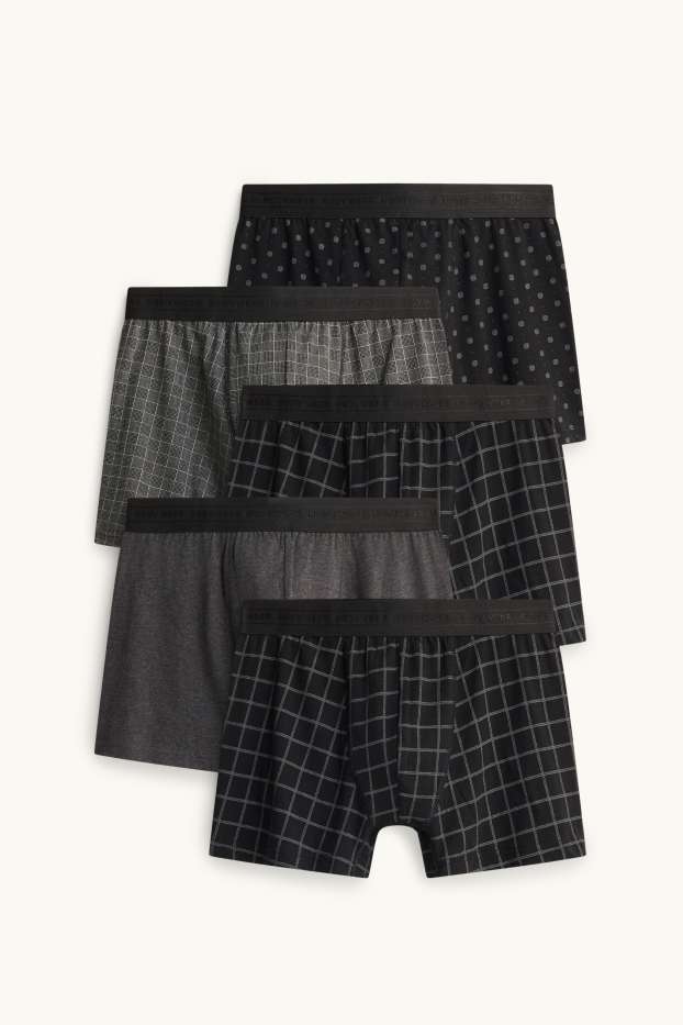Herren - Multipack 5er - Trunks - schwarz