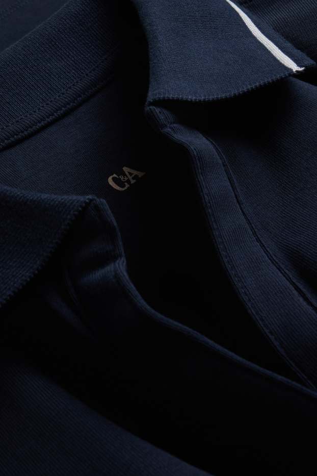 Femmes - Polo - regular fit - bleu foncé