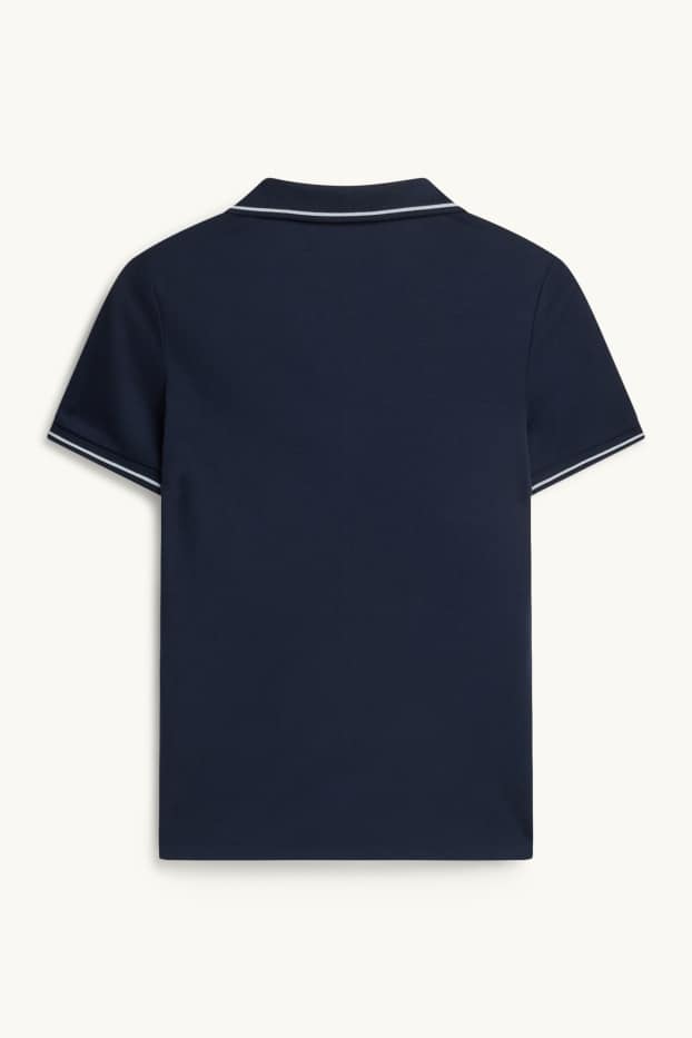 Femmes - Polo - regular fit - bleu foncé