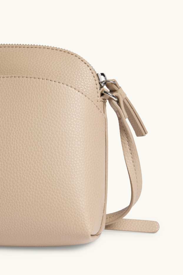 Femmes - Sac à bandoulière - synthétique - beige