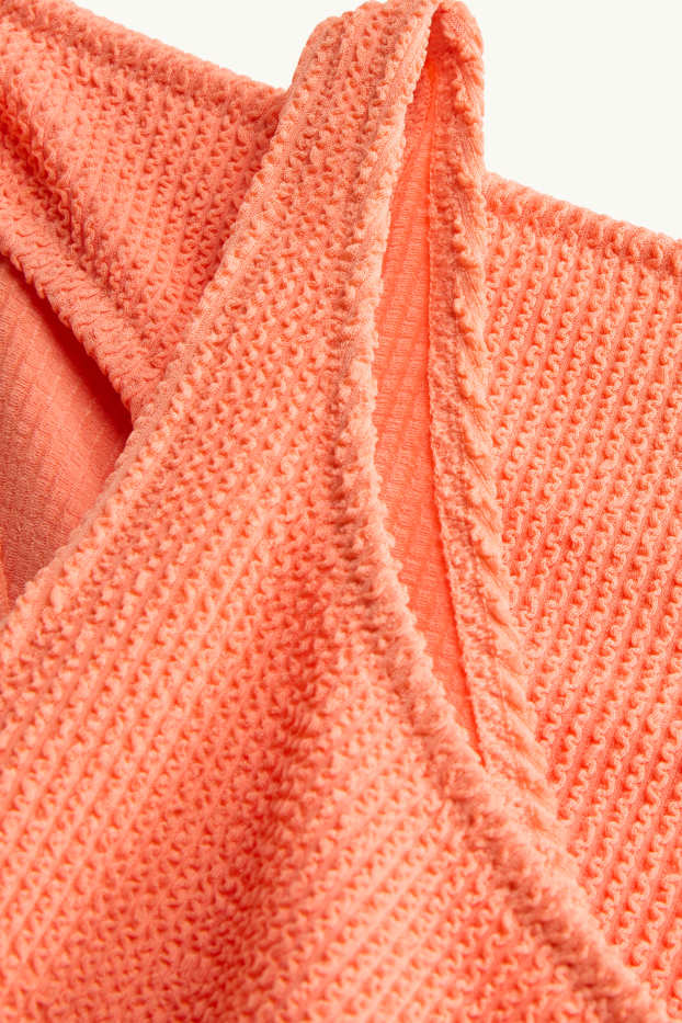 Kinder Mädchen - Bikini - 2 teilig - strukturiert - LYCRA® XTRA LIFE™ - orange