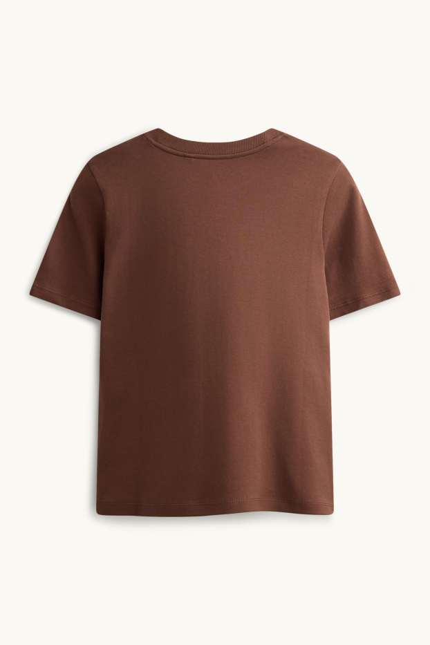 Damen - T-Shirt - Regular Fit - braun