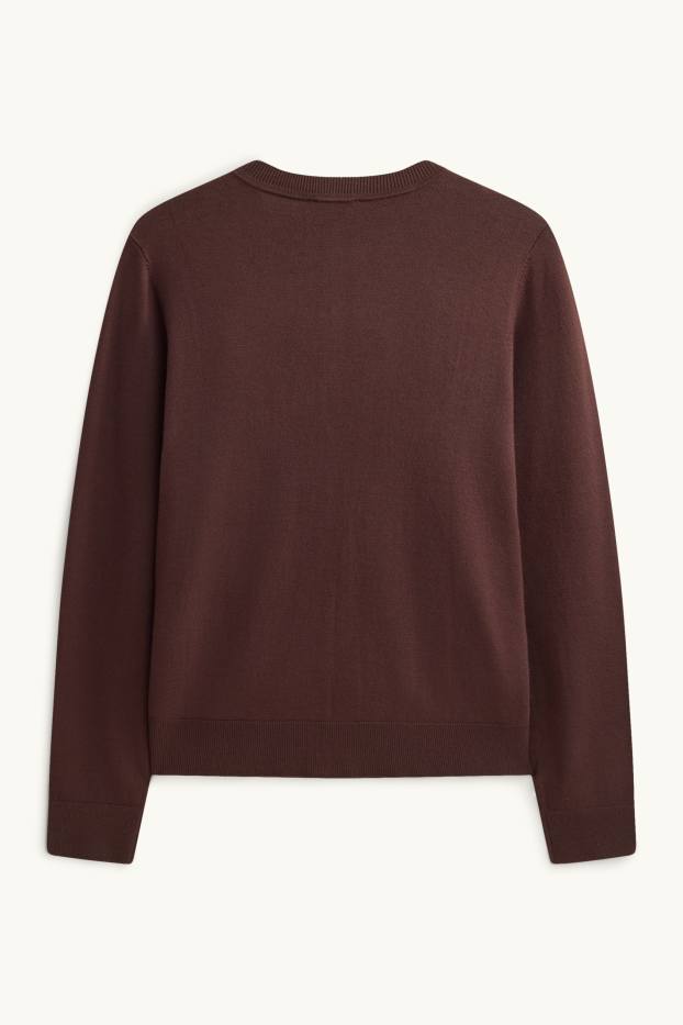 Femmes - Gilet en maille - marron foncé