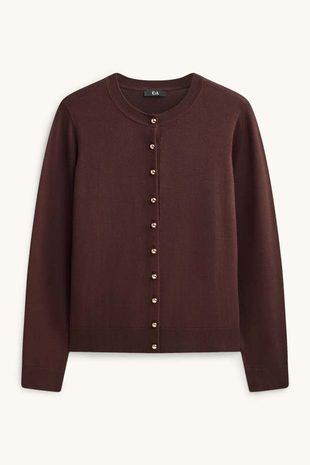 Femmes - Gilet en maille - marron foncé