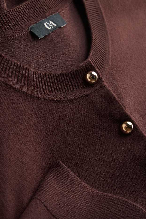 Femmes - Gilet en maille - marron foncé