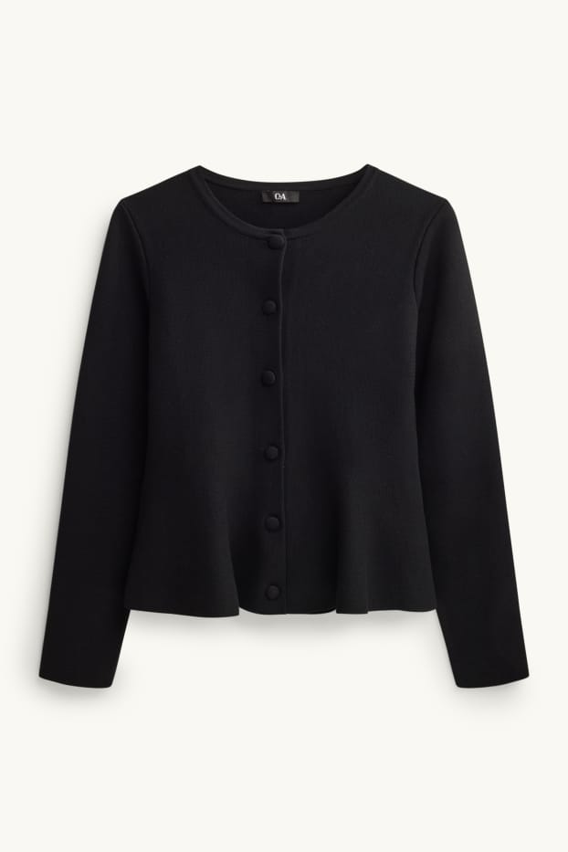 Damen - Strickjacke - schwarz