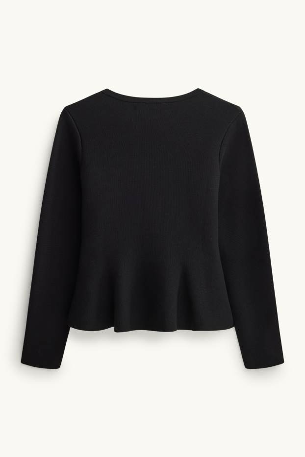 Damen - Strickjacke - schwarz