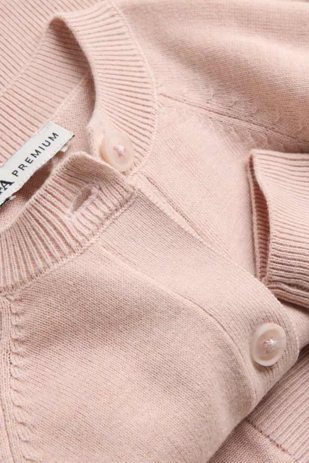 Kinder Mädchen - Strickjacke - rosa