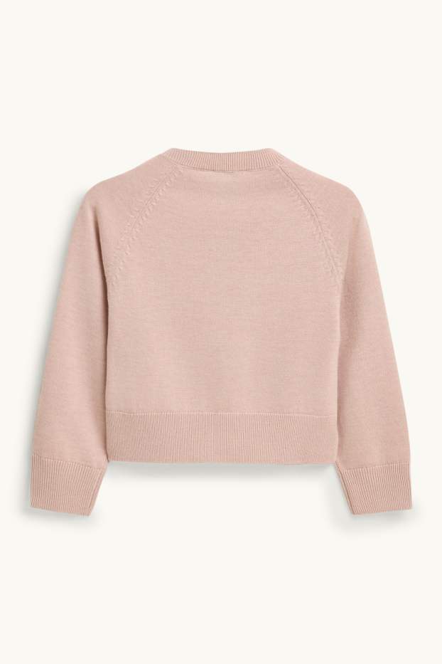 Kinder Mädchen - Strickjacke - rosa