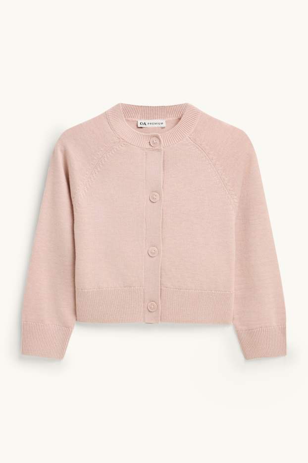 Kinder Mädchen - Strickjacke - rosa