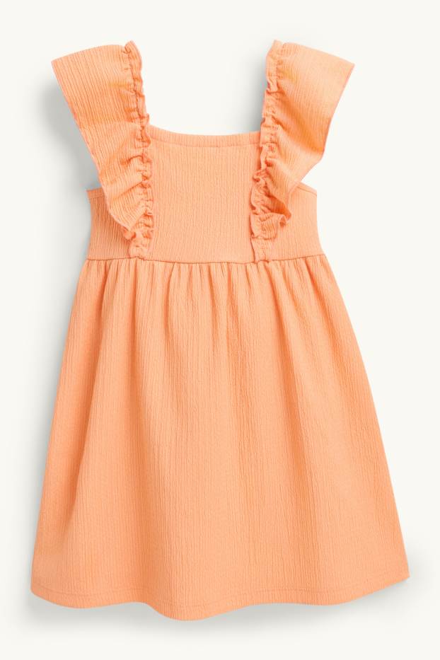 Kinder Mädchen - Kleid - orange