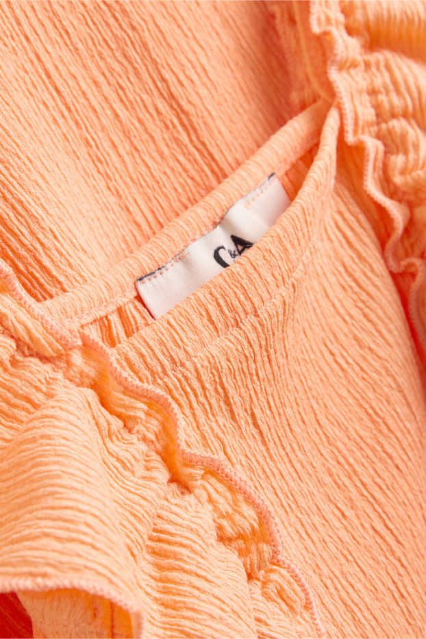 Kinder Mädchen - Kleid - orange