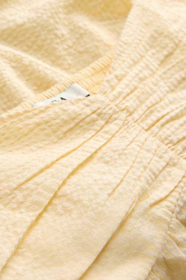 Mujer - Blusa sin mangas - con textura - amarillo