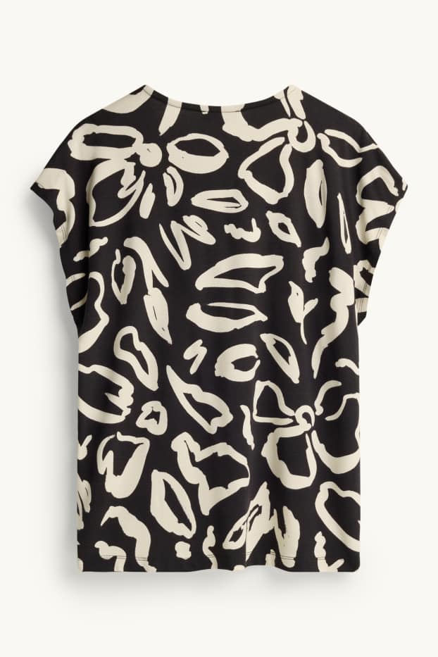 Femmes - T-shirt - regular fit - blanc / noir