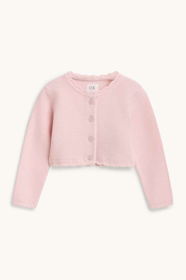 Baby Mädchen - Baby-Strickjacke - rosa