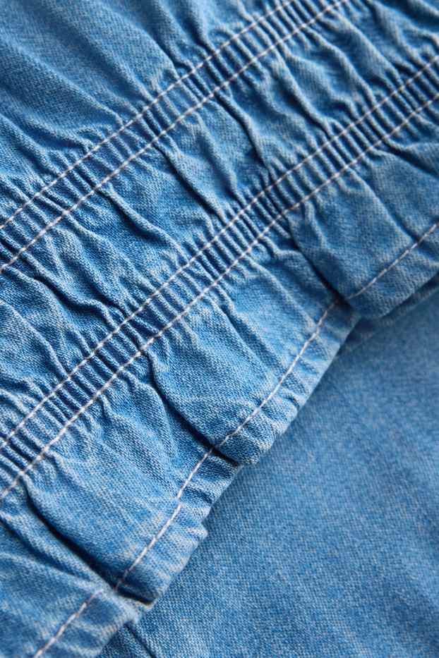 Dámské - Top - džínový vzhled - džíny - modré