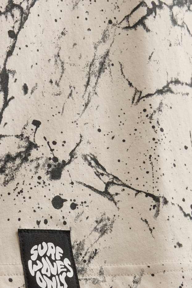 Copii - Băieți - Tricou cu mânecă scurtă - cu model - crem