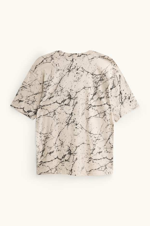 Copii - Băieți - Tricou cu mânecă scurtă - cu model - crem