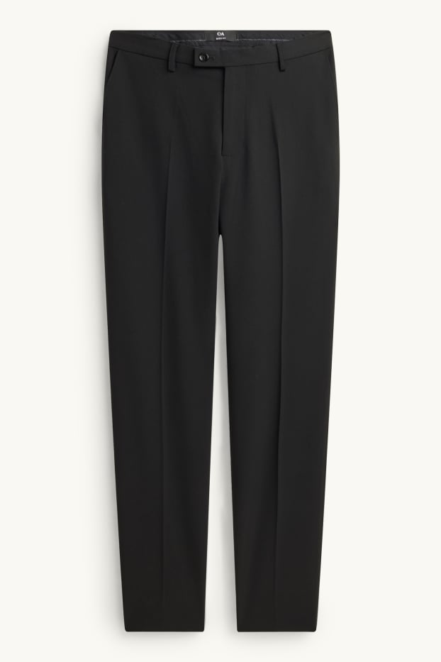 Herren - Baukasten-Hose - Slim Fit - Flex - schwarz
