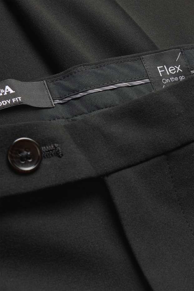 Herren - Baukasten-Hose - Slim Fit - Flex - schwarz