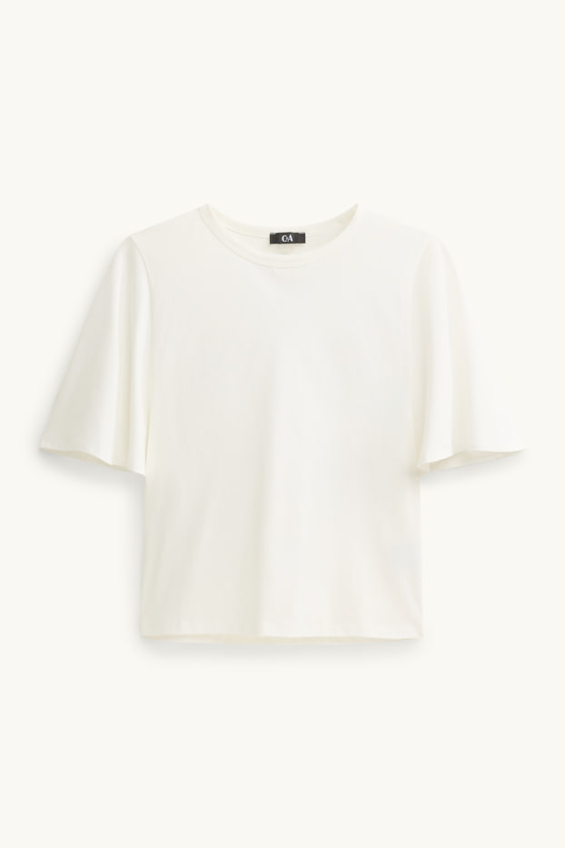Femmes - T-shirt - regular fit - blanc