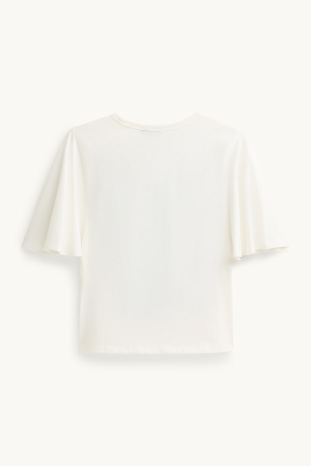 Femmes - T-shirt - regular fit - blanc