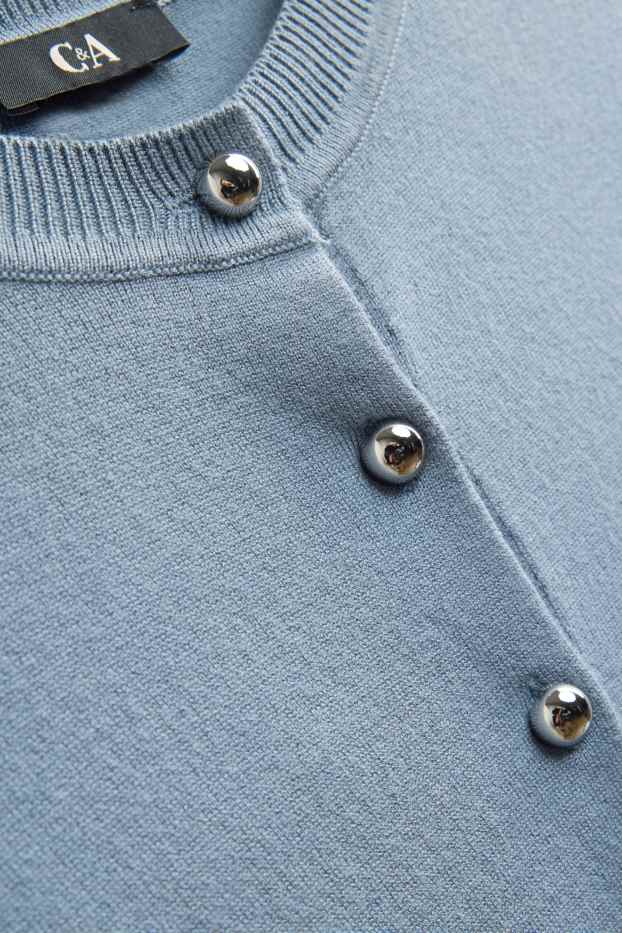 Damen - Strickjacke - hellblau