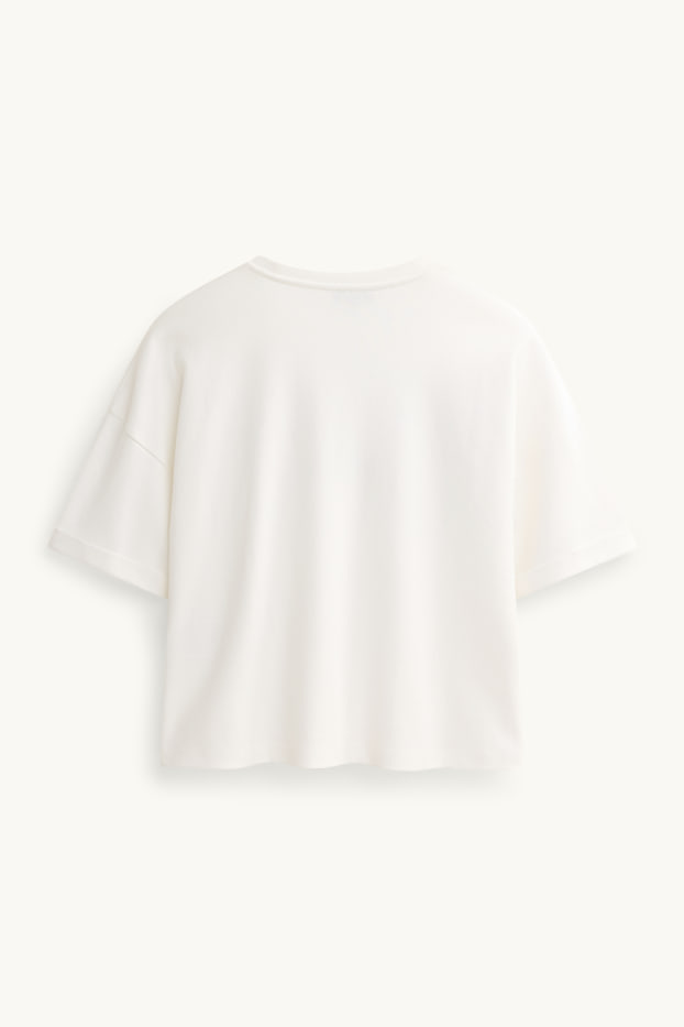 Femmes - T-shirt - relaxed fit - blanc