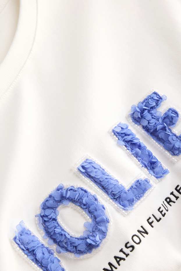 Femmes - T-shirt - relaxed fit - blanc