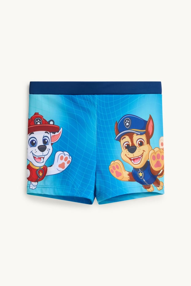 Enfants garçons - La Pat’ Patrouille - Marcus, Chase - short de bain - LYCRA® XTRA LIFE™ - bleu