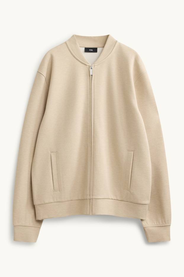 Herren - Sweatjacke - beige