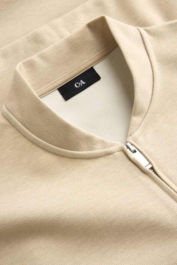 Herren - Sweatjacke - beige